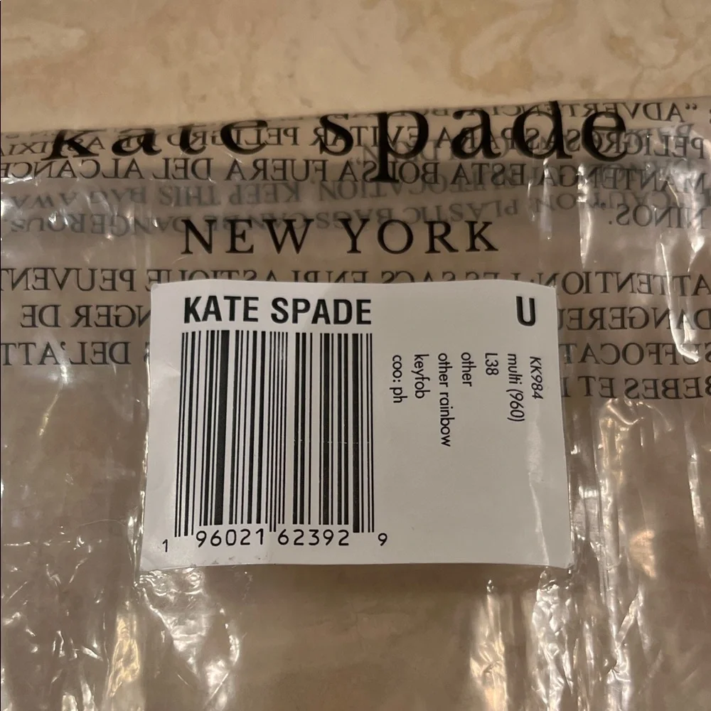 Kate Spade Multicolor Stripe Keychain - Picture 2 of 5